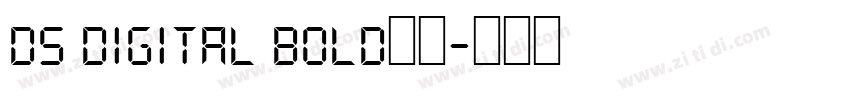 ds digital bold字体字体转换